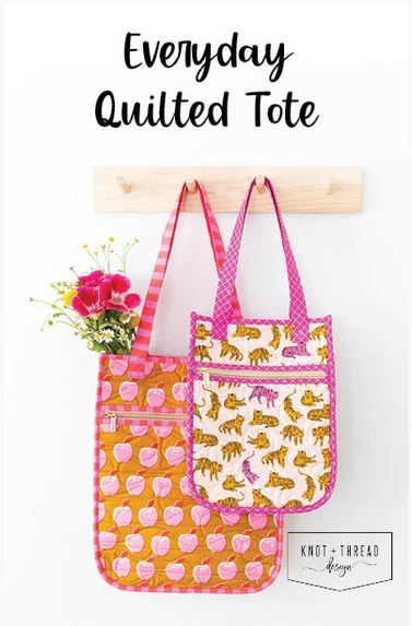 Everyday Quilted Tote by Knot and Thread Design