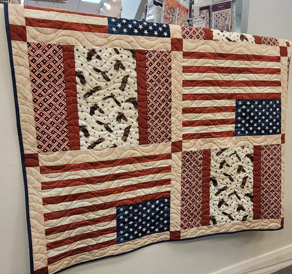 Stars and Stripes Quilt Kit by Quilted Works
