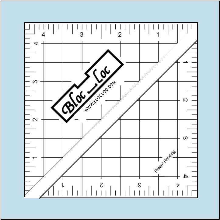 Bloc Loc Half Square Triangle Rulers 4½"
